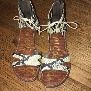 Snakeskin Sam Edelmon Sandals